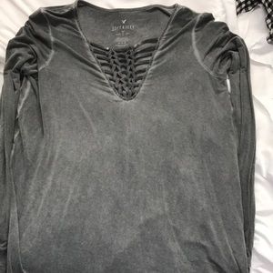 American Eagle grey long sleeve
